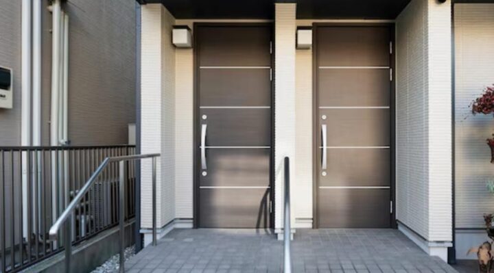 Portes d’entrée en aluminium personnalisées