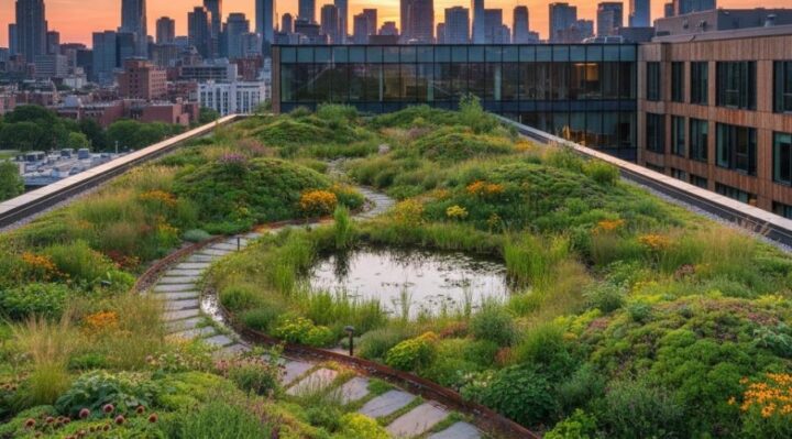 Toiture végétalisée intensive